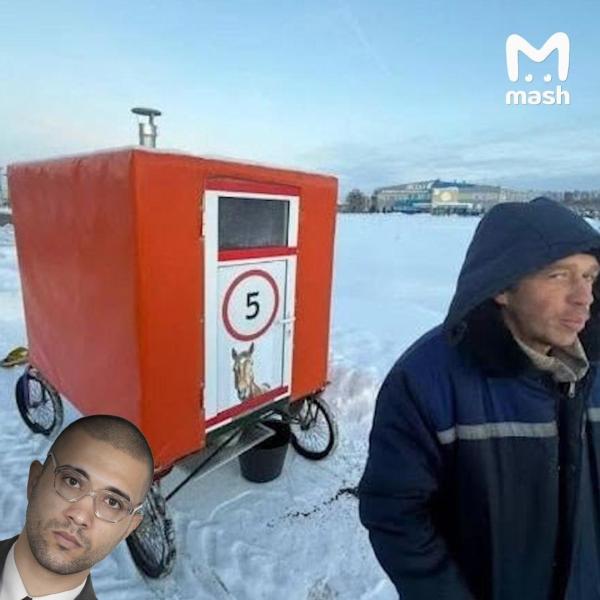 Мужчина с повозкой из Рязанской области намерен добраться до Бразилии